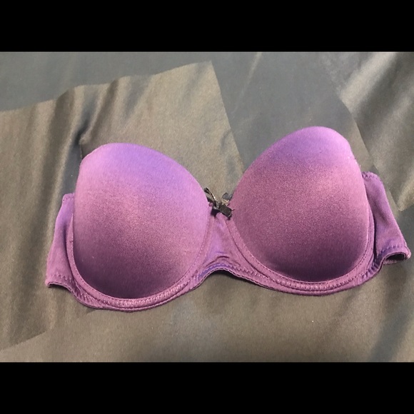 Purple Sexy Strapless Bra - Picture 1 of 5